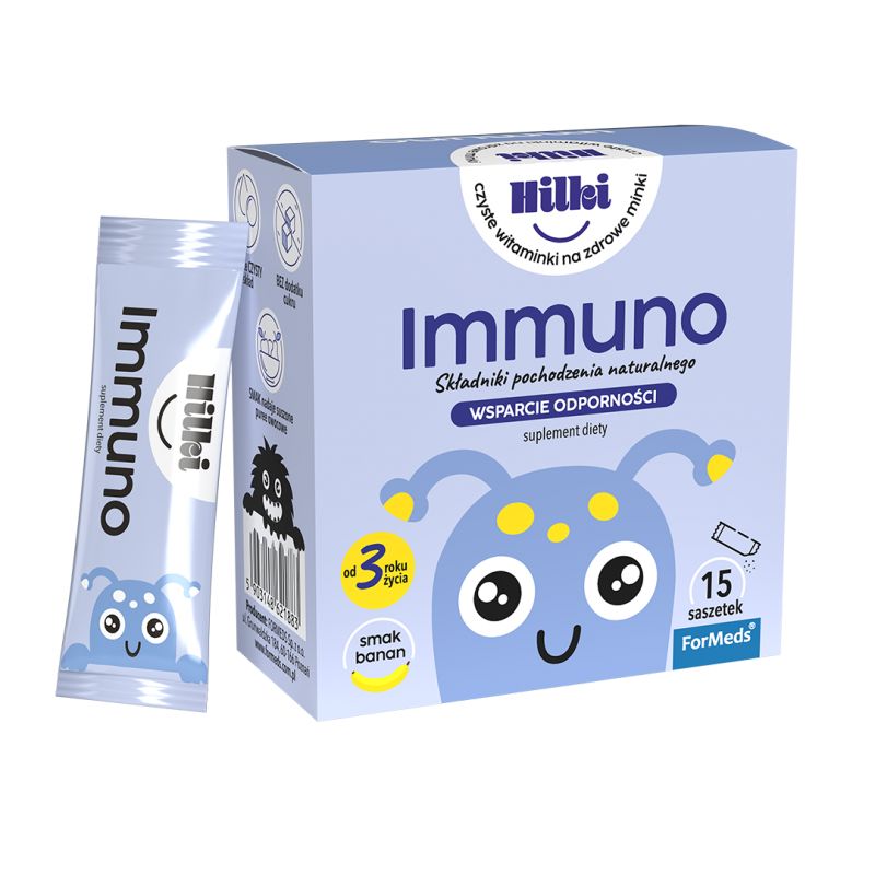 ForMeds Hilki Immuno 15 saszetek o smaku bananowym