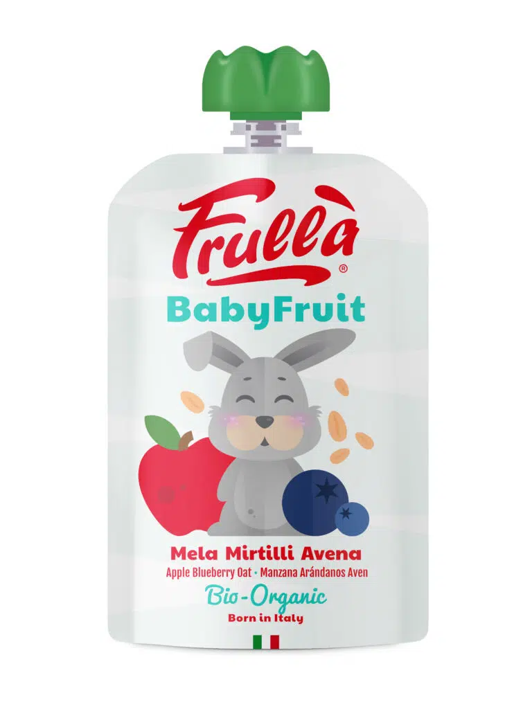 Frulla mus jabłko  borówka  owies bez dodatku cukrów od 6 miesiąca bio 100 g