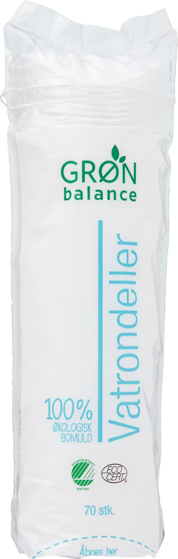 Gron balance płatki kosmetyczne bawełniane eco 70 szt.