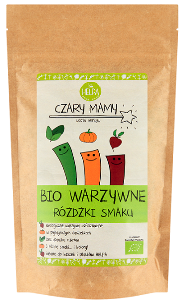 Helpa różdżki smaku warzywne (liofilizowane warzywa) bio (9 x 2 g) 18 g