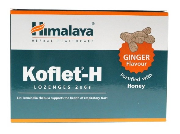 HIMALAYA Koflet-H, imbirowy (12 tabl.)