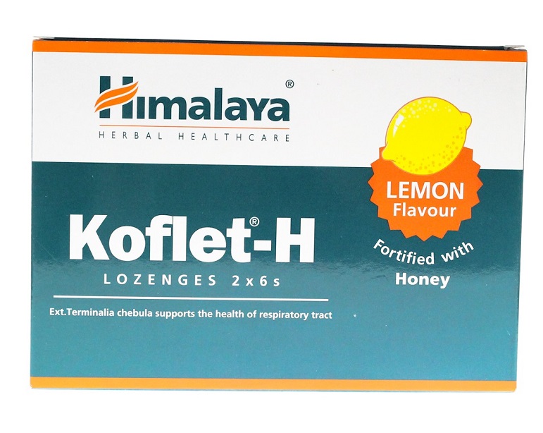 HIMALAYA Koflet-H, cytrynowy (12 tabl.)