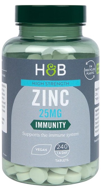 HOLLAND & BARRETT High Strength Zinc 25 mg (240 tabl.)
