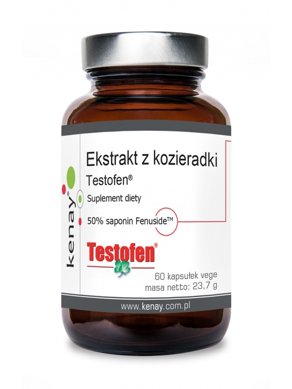 Kenay Ekstrakt z kozieradki Testofen 600mg 60 kapsułek