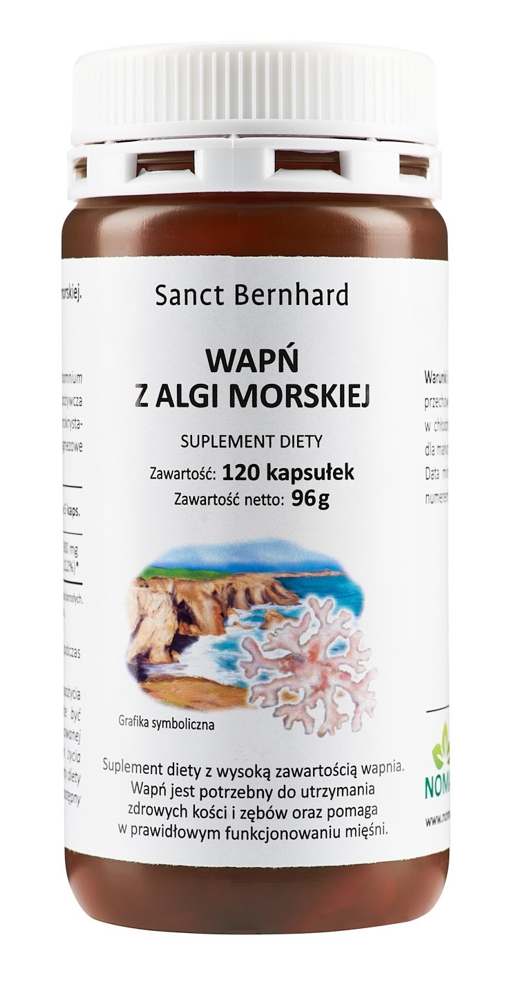 KRAUTERHAUS SANCT BERNHARD Wapń z Algi Morskiej (120 kaps.)