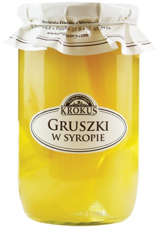 Krokus gruszki w syropie 720 g (360 g)