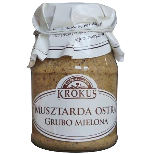 Krokus musztarda ostra grubo mielona 180 g