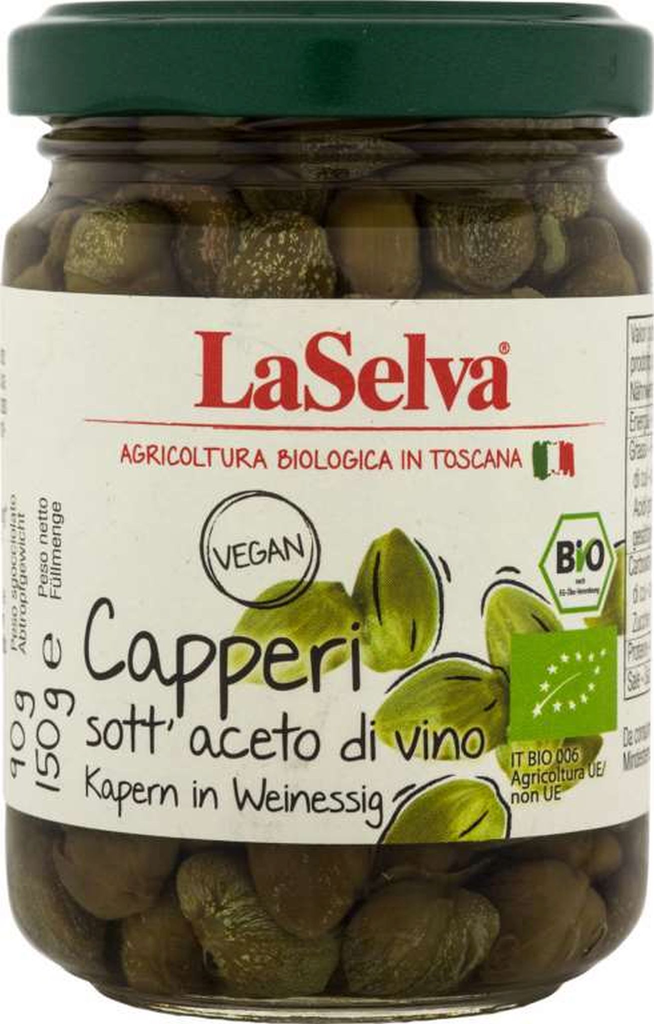 LA SELVA Kapary marynowane BIO 150 g