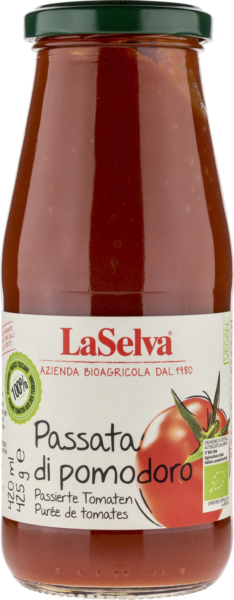 LA SELVA Passata pomidorowa BIO 425 g