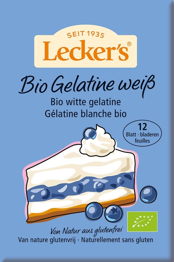 LECKER`S Żelatyna w listkach BIO 20 g