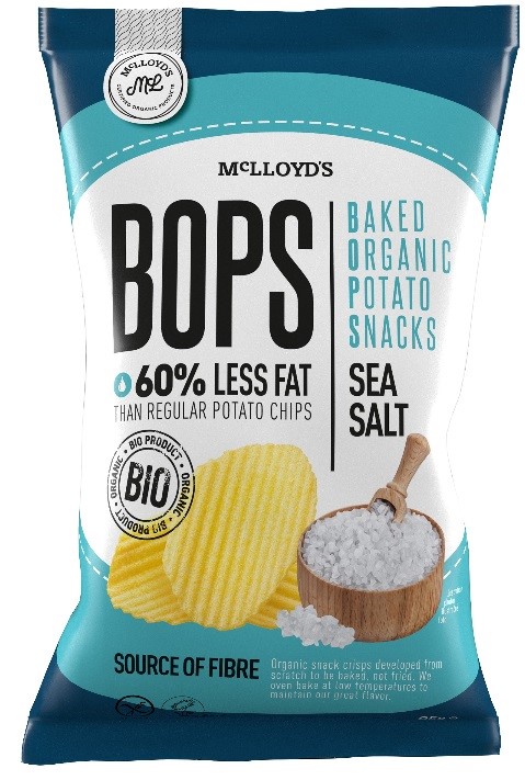 MCLLOYDS Chipsy ziemniaczane pieczone z solą morską BEZGL. BIO 85 g