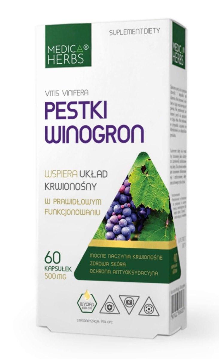 Medica Herbs Pestki Winogron OPC 60 kapsułek
