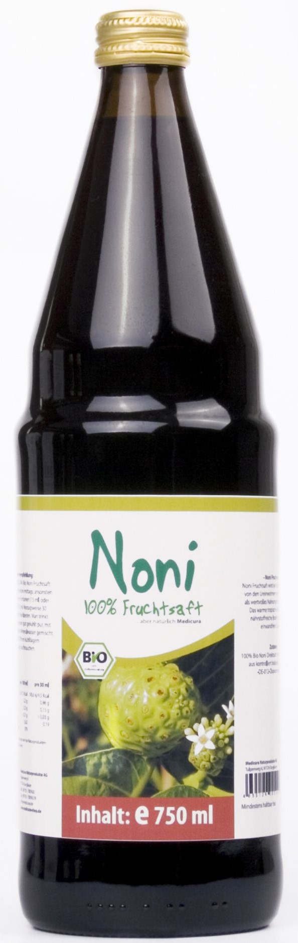 Medicura sok z owoców noni nfc bio 750 ml