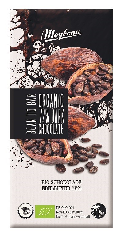 Meybona czekolada gorzka 72 % bio 100 g