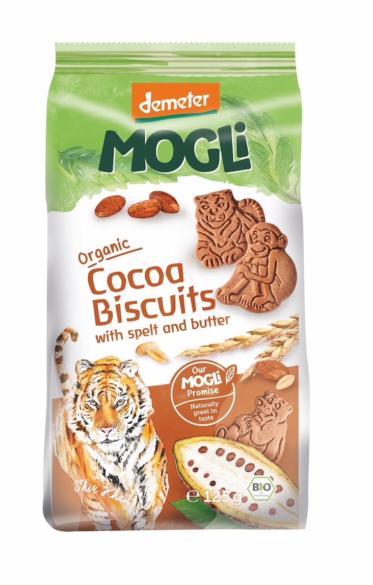 Mogli ciastka kakaowe demeter bio 125 g