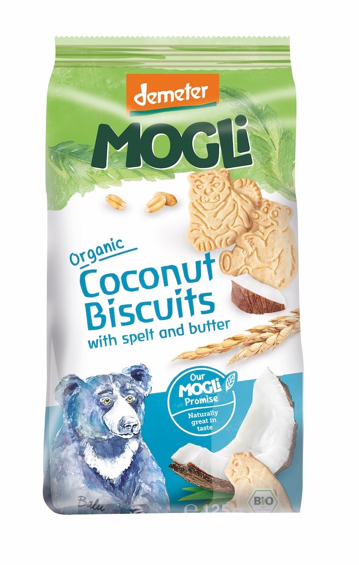 Mogli ciastka orkiszowo  kokosowe demeter bio 125 g