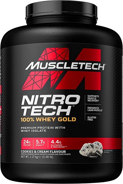 MuscleTech Nitro-Tech o smaku ciastka z kremem 2270 g