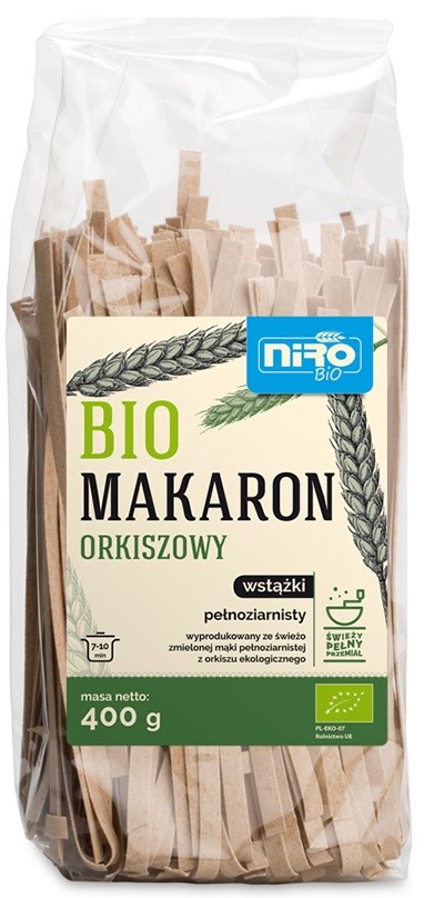 NIRO Makaron orkiszowy wstążki 400 g BIO