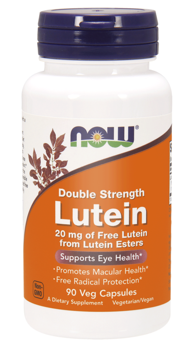 NOW FOODS Double Strength Lutein - Luteina 20 mg (90 kaps.)