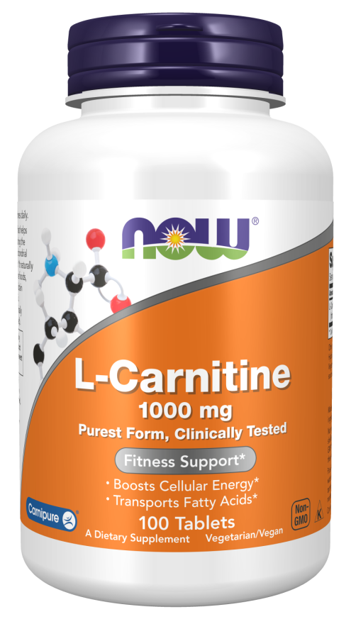 NOW FOODS L-Carnitine - L-Karnityna 1000mg (100 tabl.)