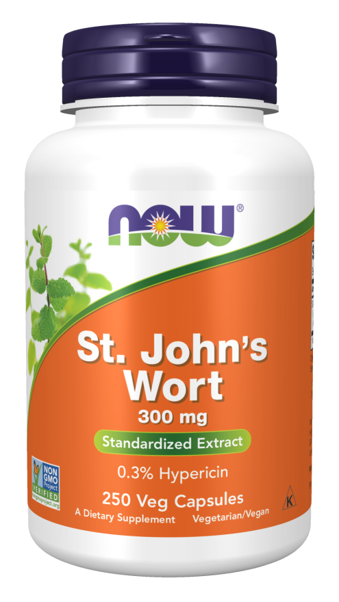 NOW FOODS St. Johns Wort - Wyciąg z dziurawca (250 kaps.)