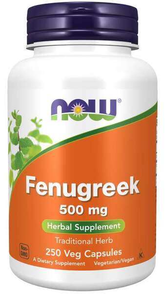 NOW FOODS Fenugreek - Kozieradka 500 mg (250 kaps.)