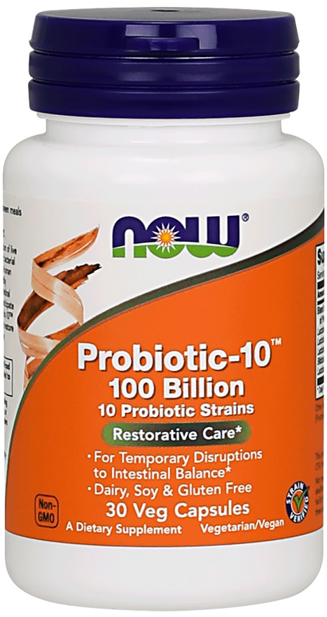 NOW FOODS Probiotic-10 - 100 Bilion (30 kaps.)