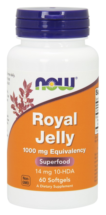NOW FOODS Royal Jelly 1000 mg (60 kaps.)