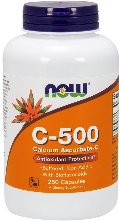 NOW FOODS Witamina C 500 mg Buforowana (250 kaps.)