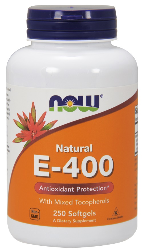 NOW FOODS Witamina E 400 IU (250 kaps.)