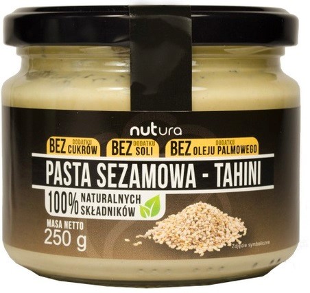 NUTURA Tahini pasta sezamowa 250 g