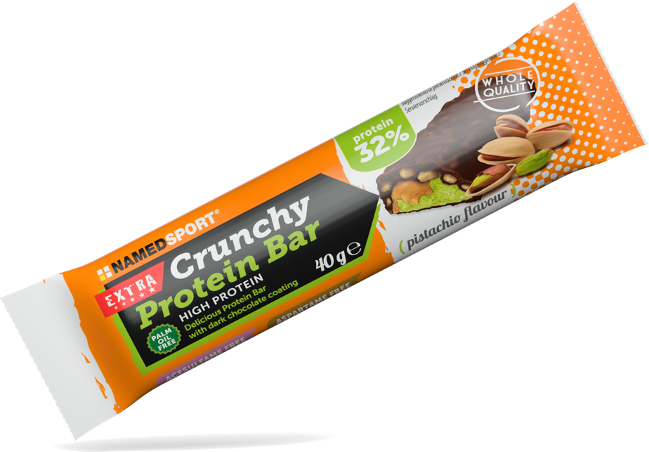 Namedsport Crunchy Protein Bar Baton wysokobiałkowy o smaku pistacji 40 g