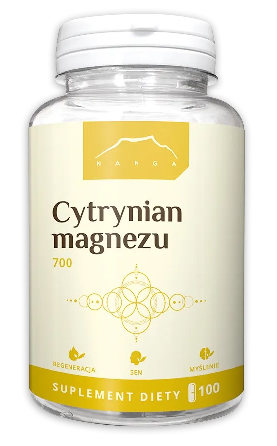 Nanga Cytrynian magnezu 700 mg 100 kapsułek