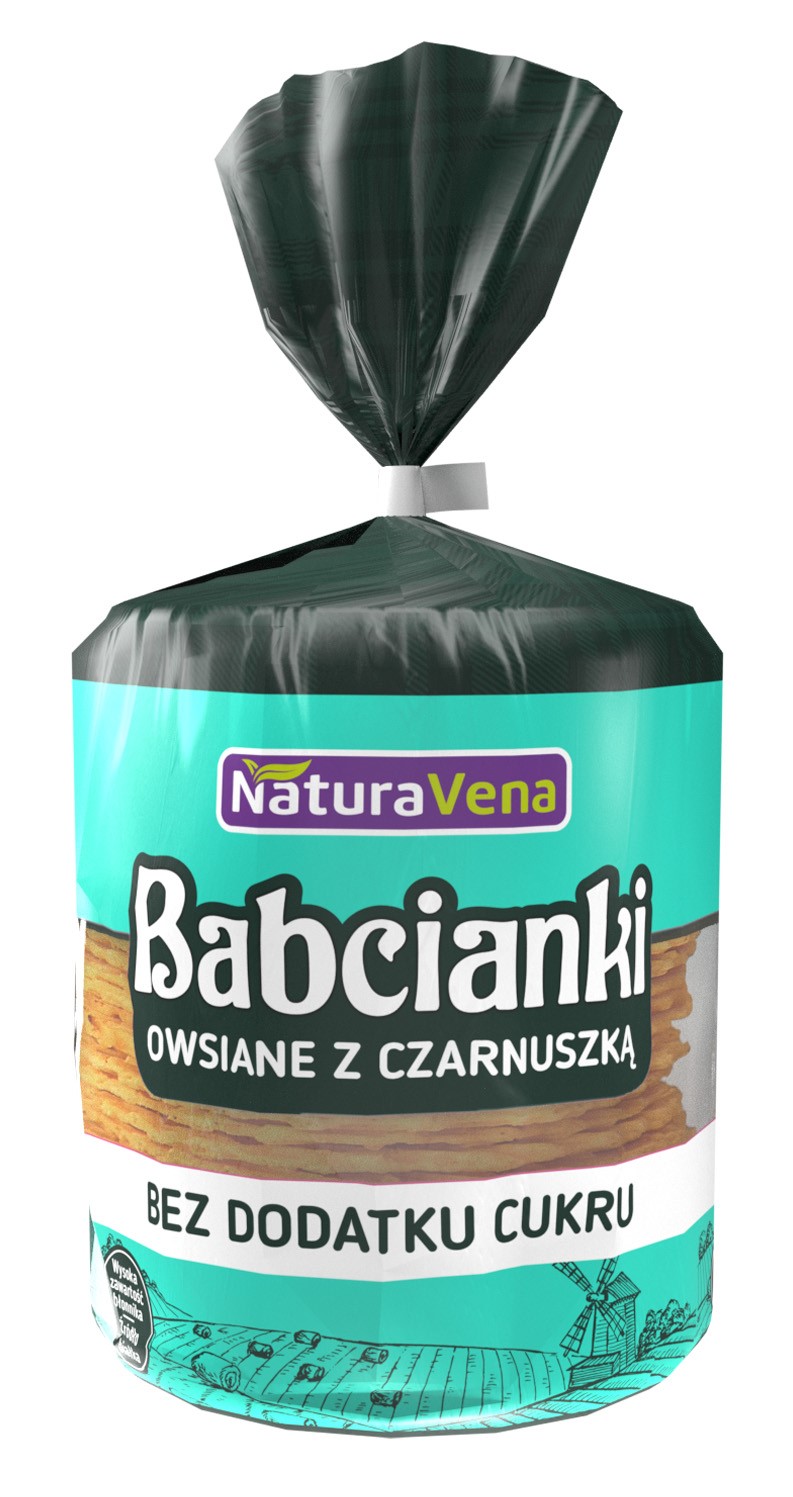 Naturavena babcianki owsiane z czarnuszką bez dodatku cukrów 100 g