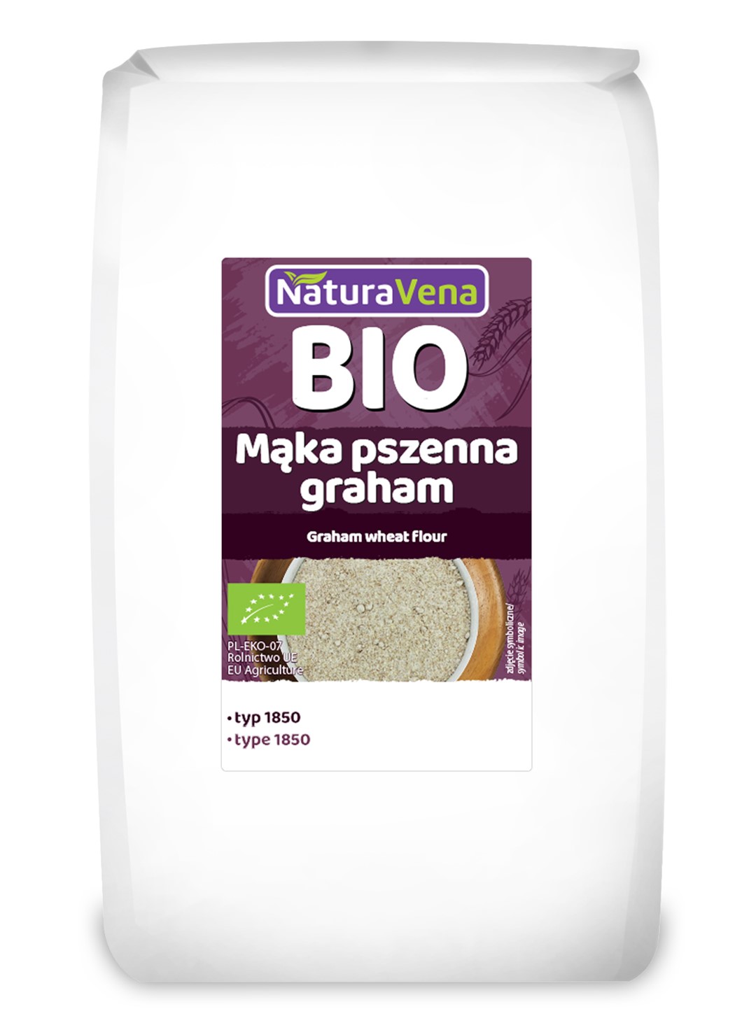 Naturavena mąka pszenna graham typ 1850 bio 1 kg