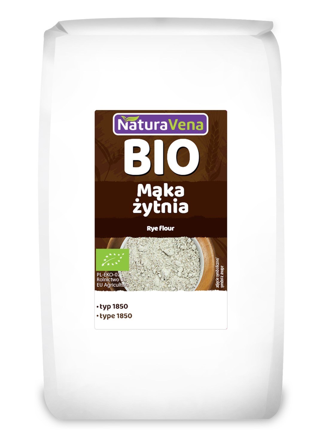 Naturavena mąka żytnia typ 1850 bio 1 kg