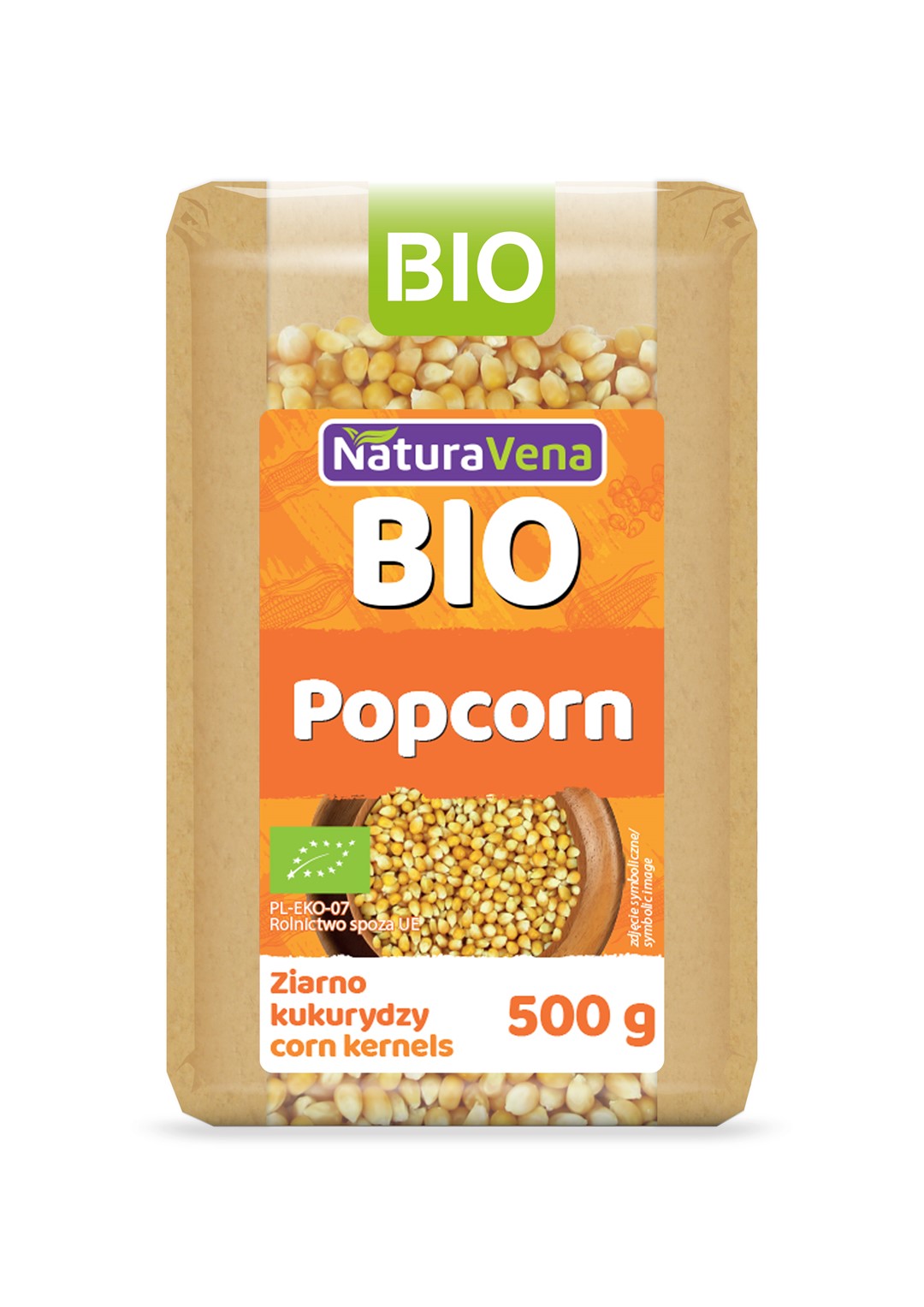 Naturavena popcorn (ziarno kukurydzy) bio 500 g