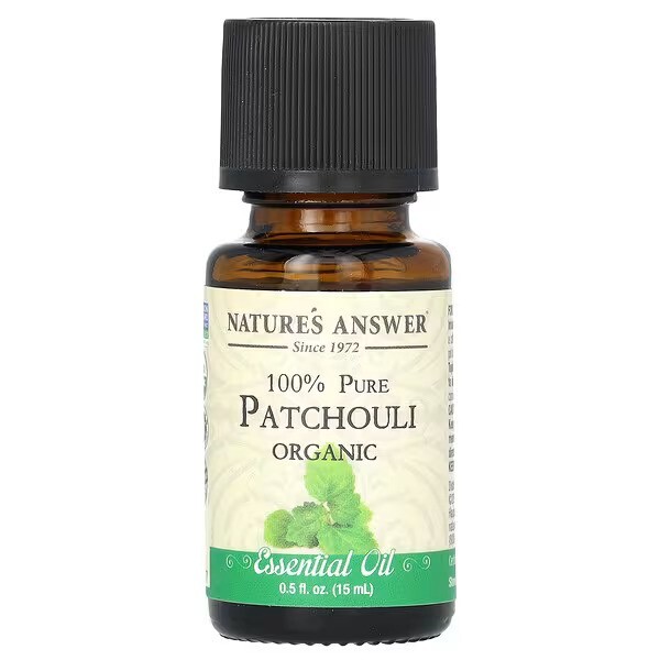 NATURE'S ANSWER 100% Pure Patchouli Organic Essential Oil - Olejek z paczuli (15 ml)