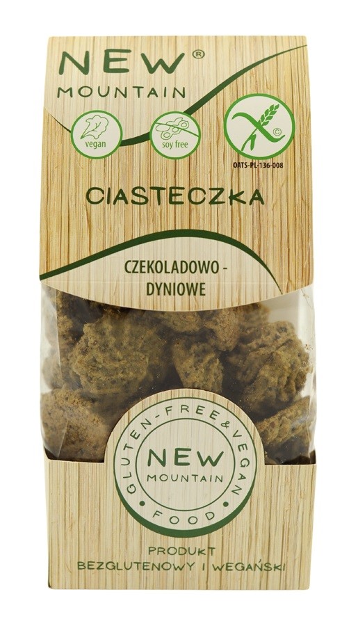 New mountain ciastka owsiano  czekoladowo  dyniowe bezglutenowe 220 g