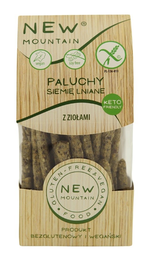 New mountain paluchy z siemieniem lnianym i ziołami bezglutenowe 200 g