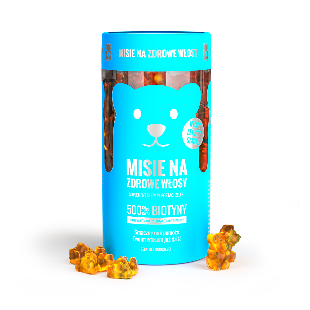 Noble Health Misie na zdrowe włosy 60 żelek