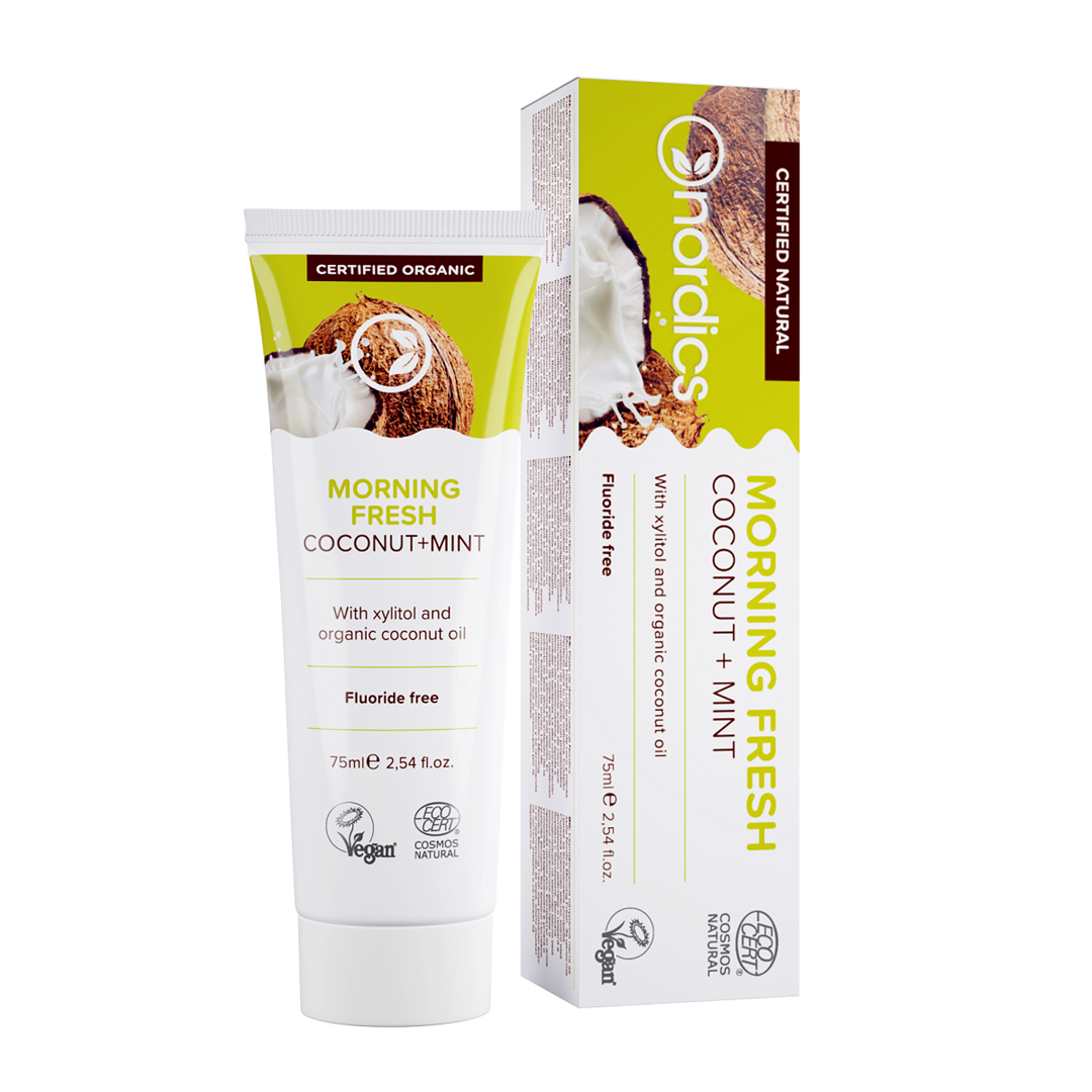 Nordics pasta do zębów morning fresh bez fluoru eco 75 ml