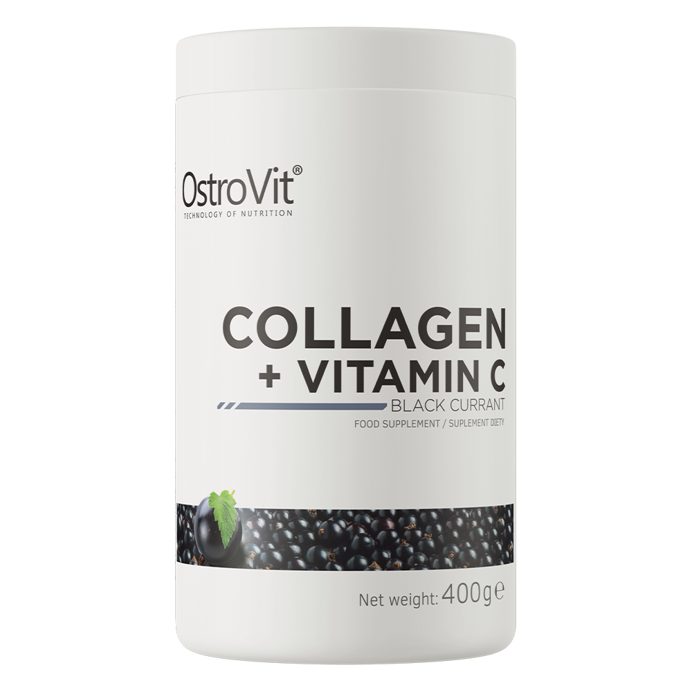 OSTROVIT Kolagen + Witamina C - smak czarna porzeczka (400 g)