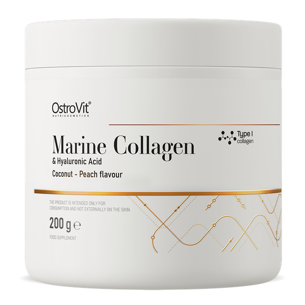 OstroVit Kolagen Morski + Kwas Hialuronowy + Witamina C 200 g