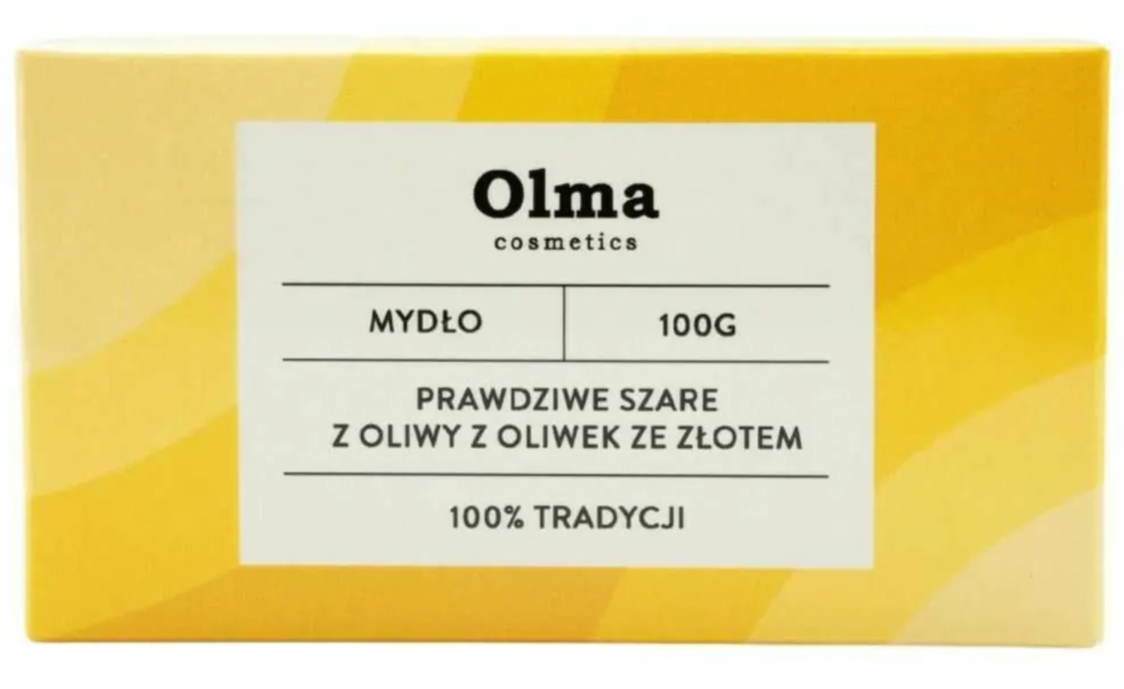 Olma Cosmetics Mydło ""Prawdziwe Szare"" z oliwy z oliwek ze złotem 100 g