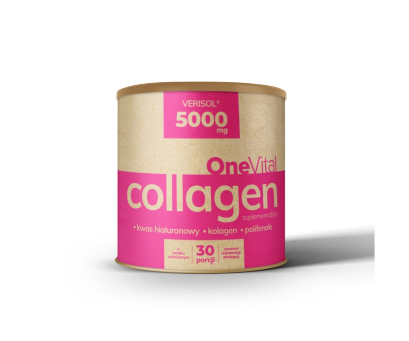 OneVital Collagen Verisol 5000mg 198 g 30 porcji o smaku wiśniowym