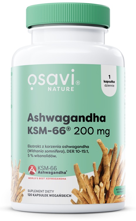OSAVI Ashwagandha KSM-66 200 mg (120 kaps.)