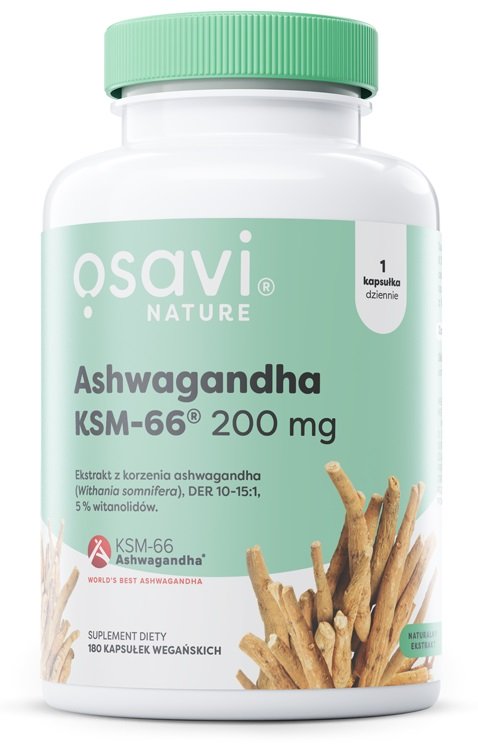 OSAVI Ashwagandha KSM-66 200 mg (180 kaps.)