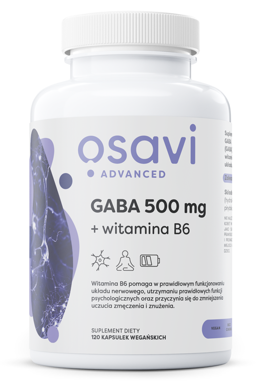 OSAVI GABA 500 mg + witamina B6 (120 kaps.)