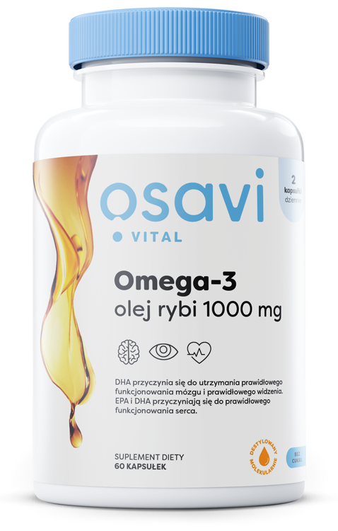 OSAVI Omega-3 olej rybi 1000 mg (60 kaps.)